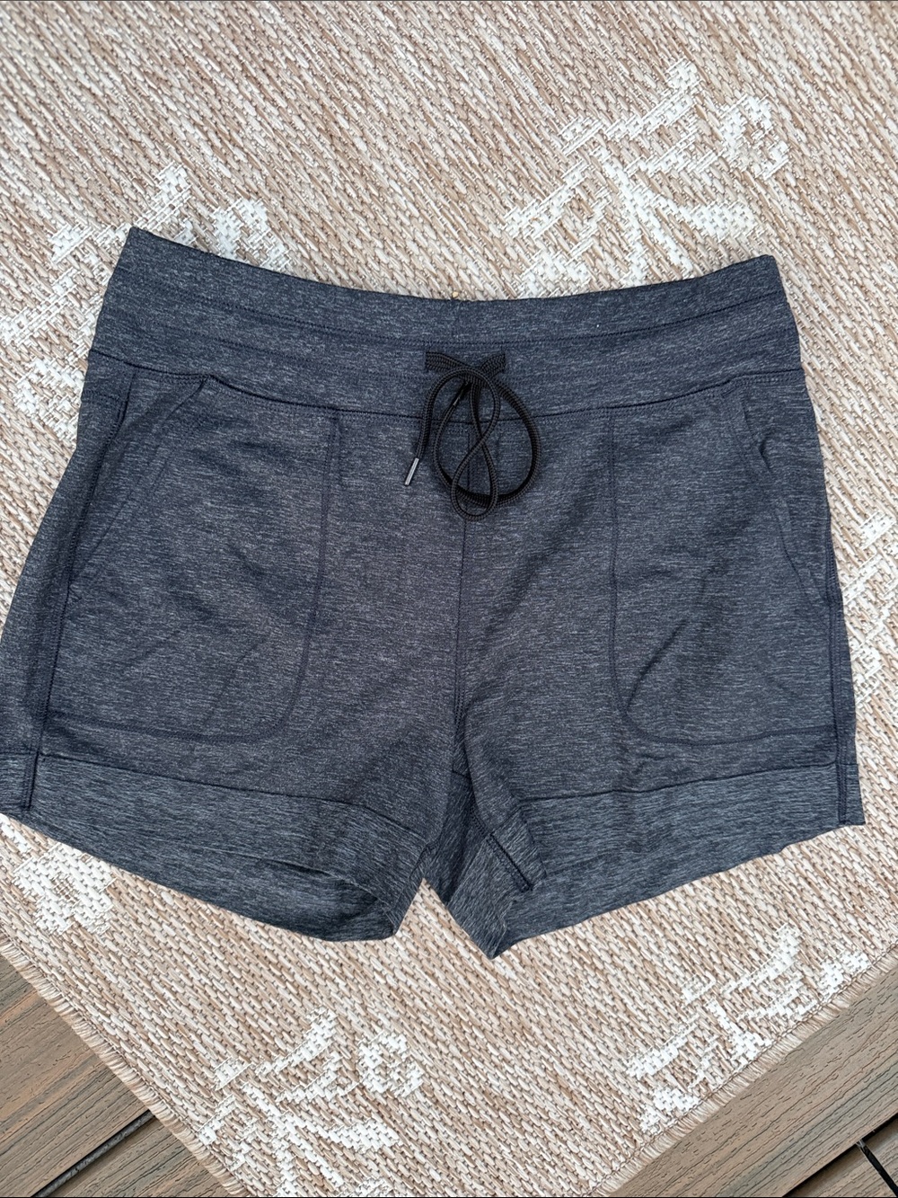 Women’s Drawstring Jersey Shorts - Charcoal